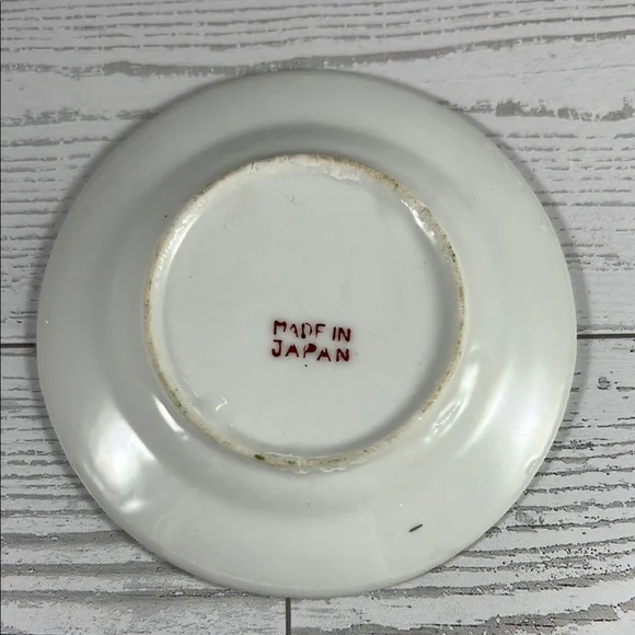 Vintage Mini Bamboo Design Porcelain Saucer - Made in Japan - Picture 2 of 4